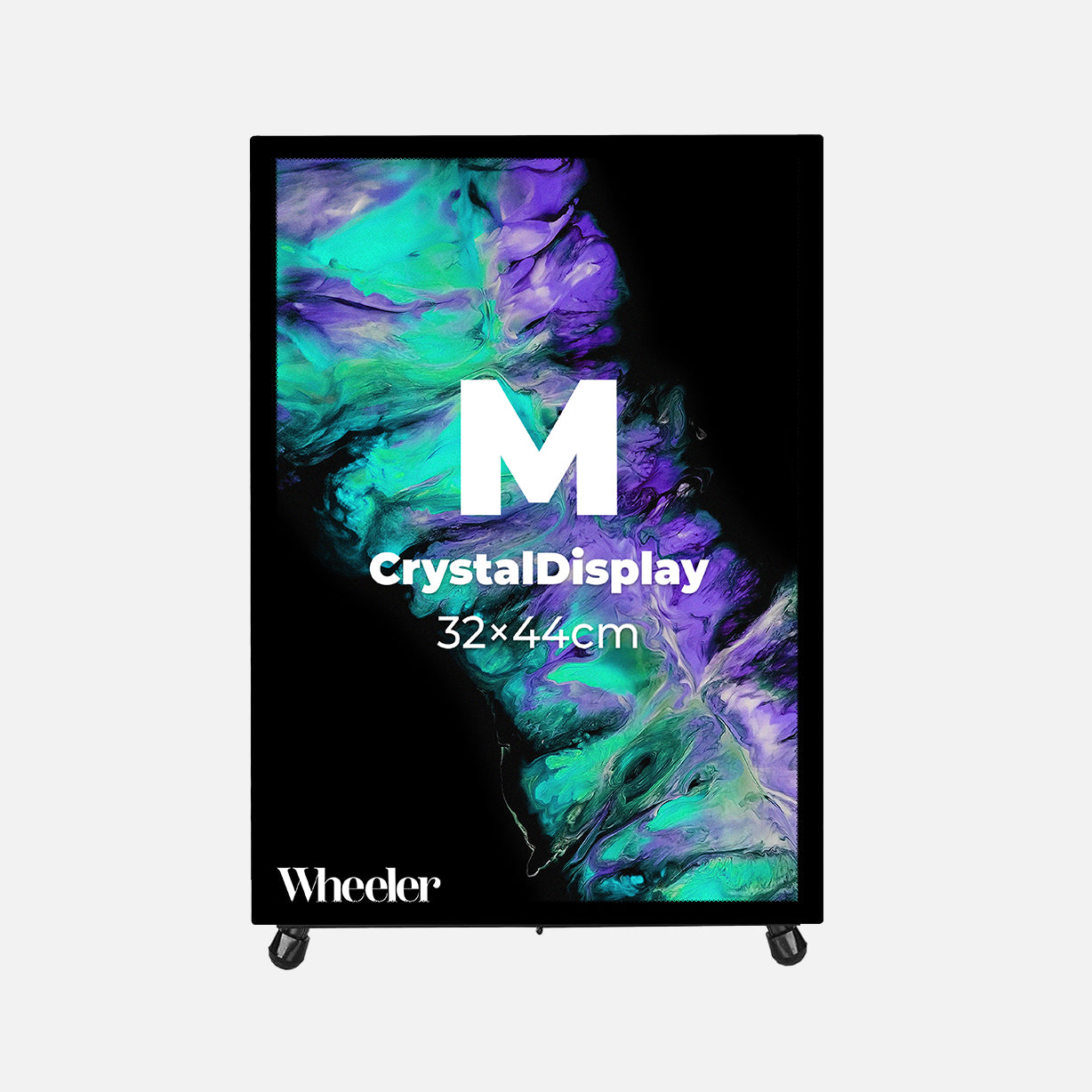 Desktop Easel Stand for CrystalDisplay Screens - Wheeler Display