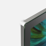 LED Display Lightbox / Glass + Aluminium / XL (60×85 cm A1) / Silver CrystalDisplay Lightbox - Wheeler Display