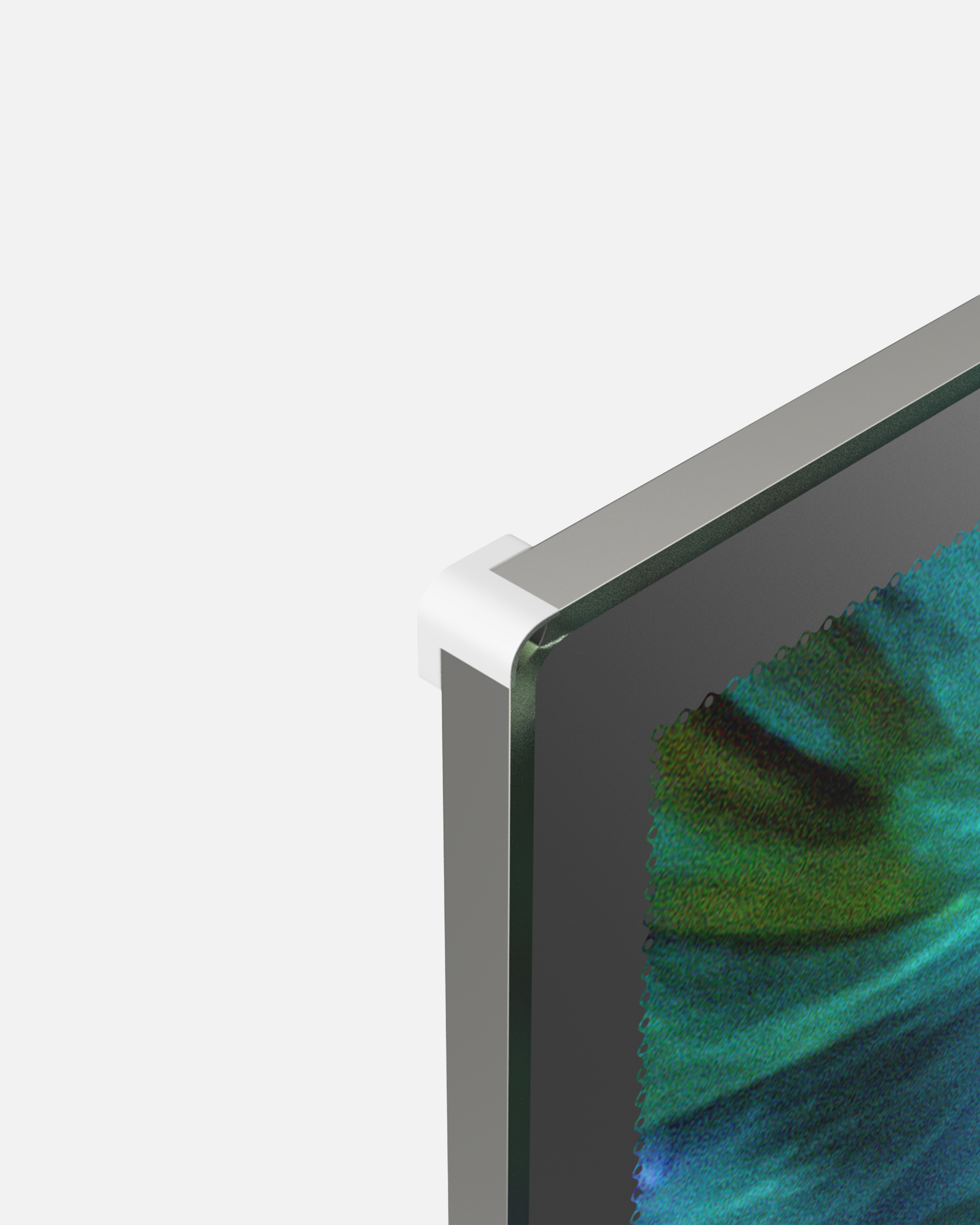 LED Display Lightbox / Glass + Aluminium / XL (60×85 cm A1) / Silver CrystalDisplay Lightbox - Wheeler Display