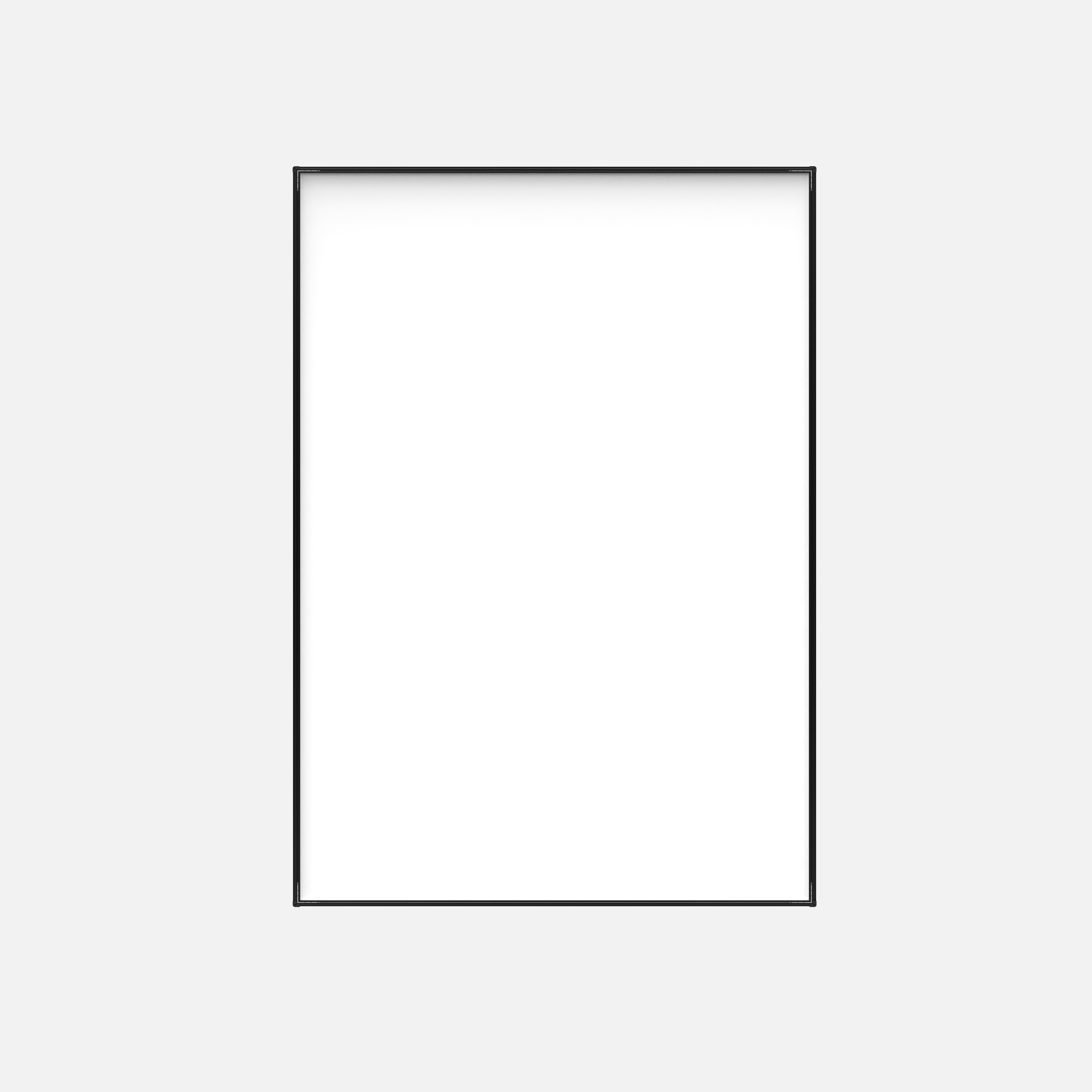 CrystalDisplay Model XXL 75x120cm - Wall-Mounted LED Illuminated Lightbox, Black CrystalDisplay Lightbox - Wheeler Display