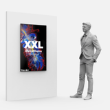 LED Display Lightbox / Glass + Aluminium / XXL (75×120 cm) / Black - Test CrystalDisplay Lightbox - Wheeler Display
