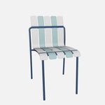 StackChair – Indoor/Outdoor Chair (Blue & White) | B2B Pricing Chair - Wheeler Display