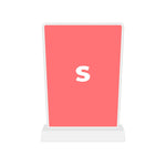 LED Display Lightbox / Glass + Aluminium / S (22.5×31 cm A4) / Counter / Rechargeable / Double-Sided CrystalDisplay Lightbox - Wheeler Display