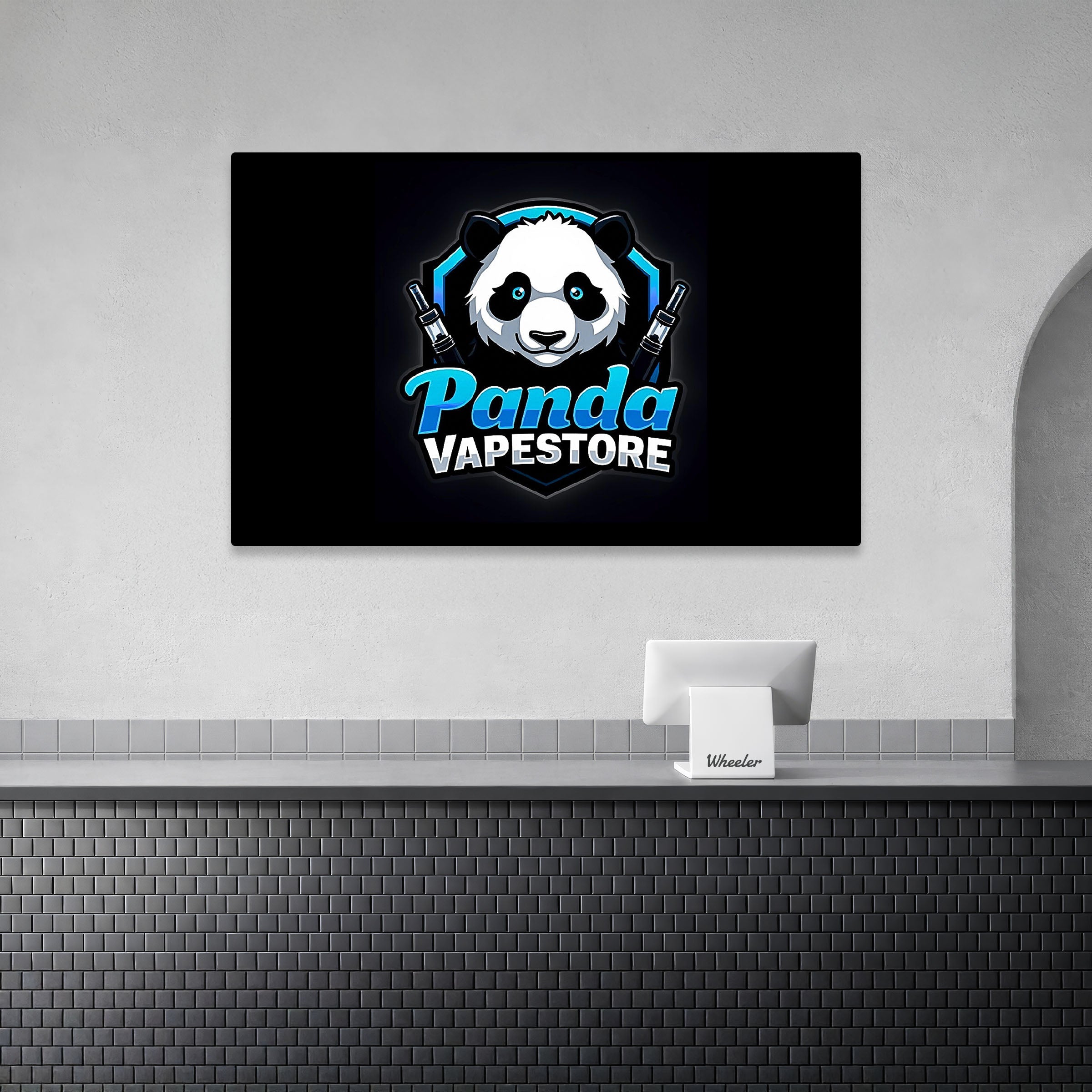 Panda Vapestore — XXL LED Lightbox Interior Branding Display | Germany