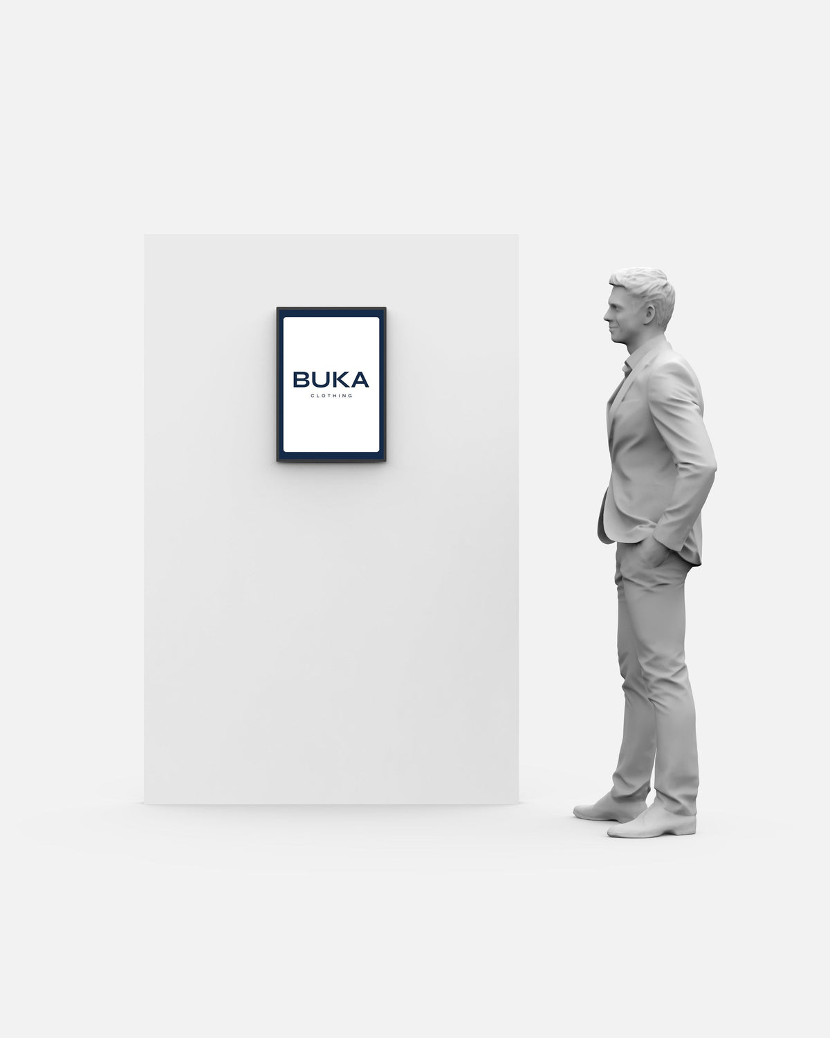 BUKA Clothing Brand Display – L LED Lightbox