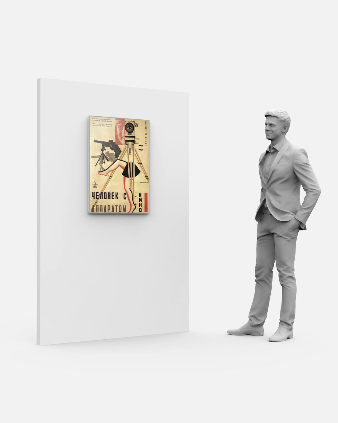 LED Display Lightbox showcasing Constructivist cinema artwork with vivid illumination