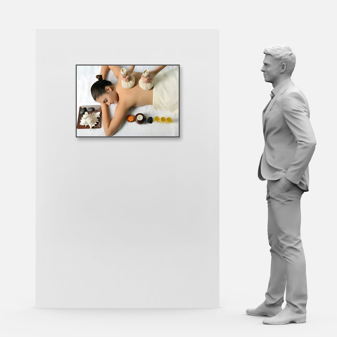 LED Display Lightbox illuminating massage room at Julia Nguyen Vo Korean Spa