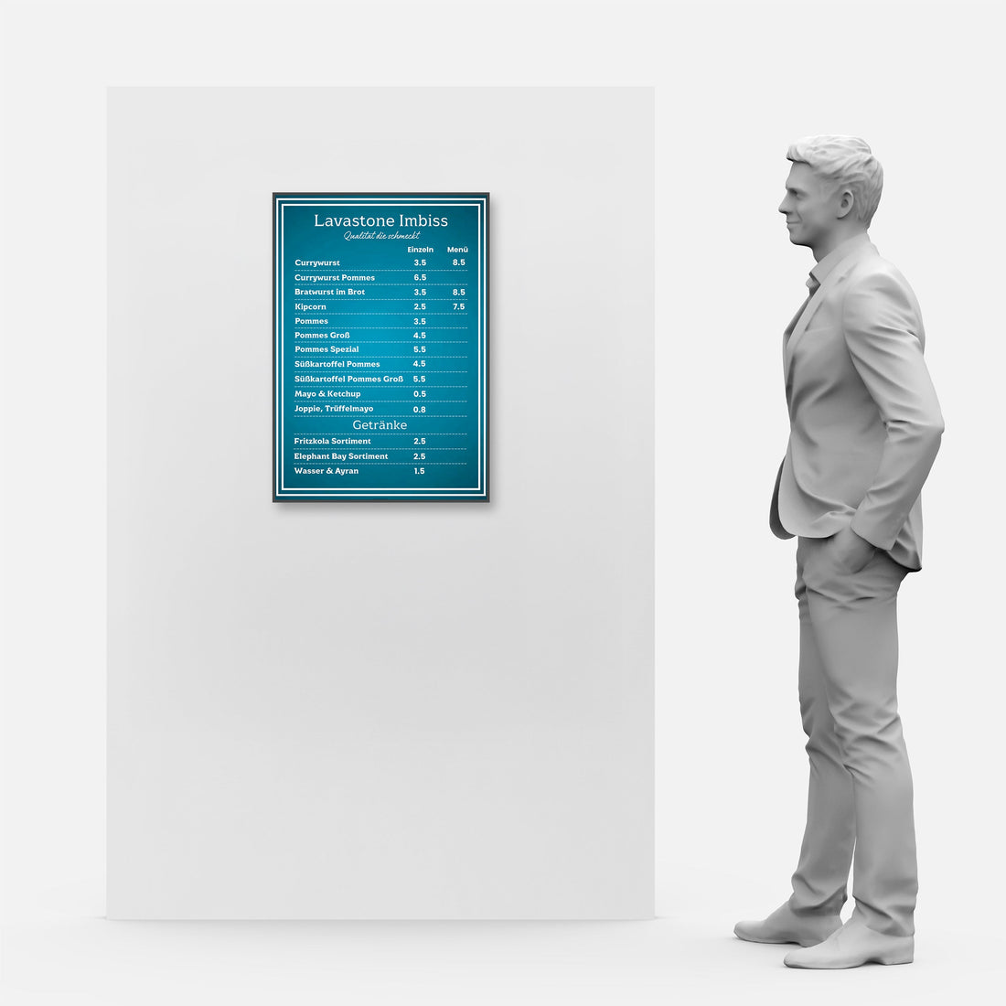 XL LED Menu Boards for Lavastone Imbiss