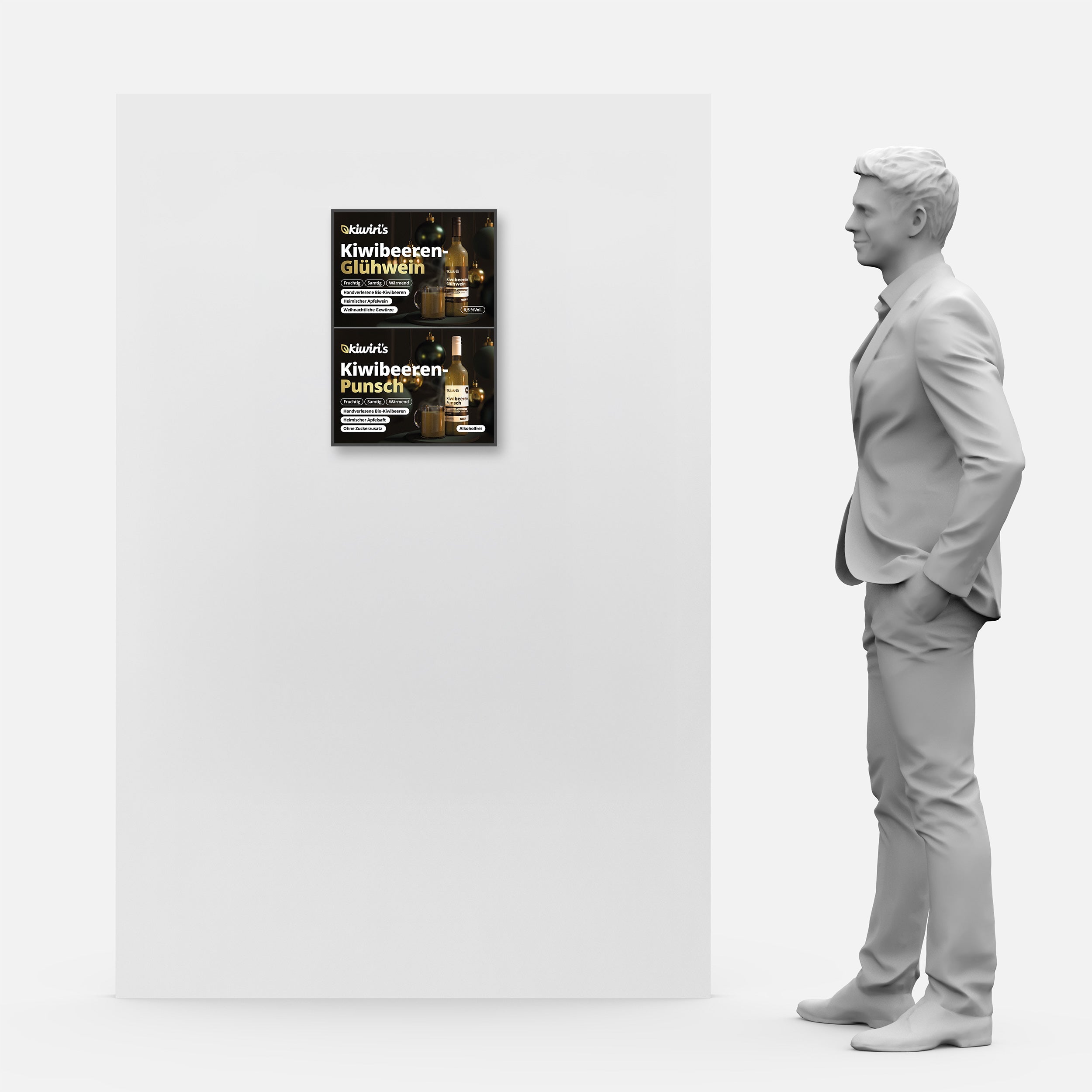 Kiwiwi Winter Promotion – A4 Double-Sided LED Counter Lightboxes & A2 Retail Displays