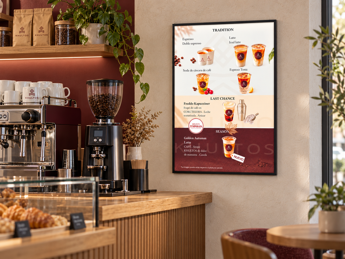 Khultos – A2 LED Coffee Menu Lightbox | Gijón