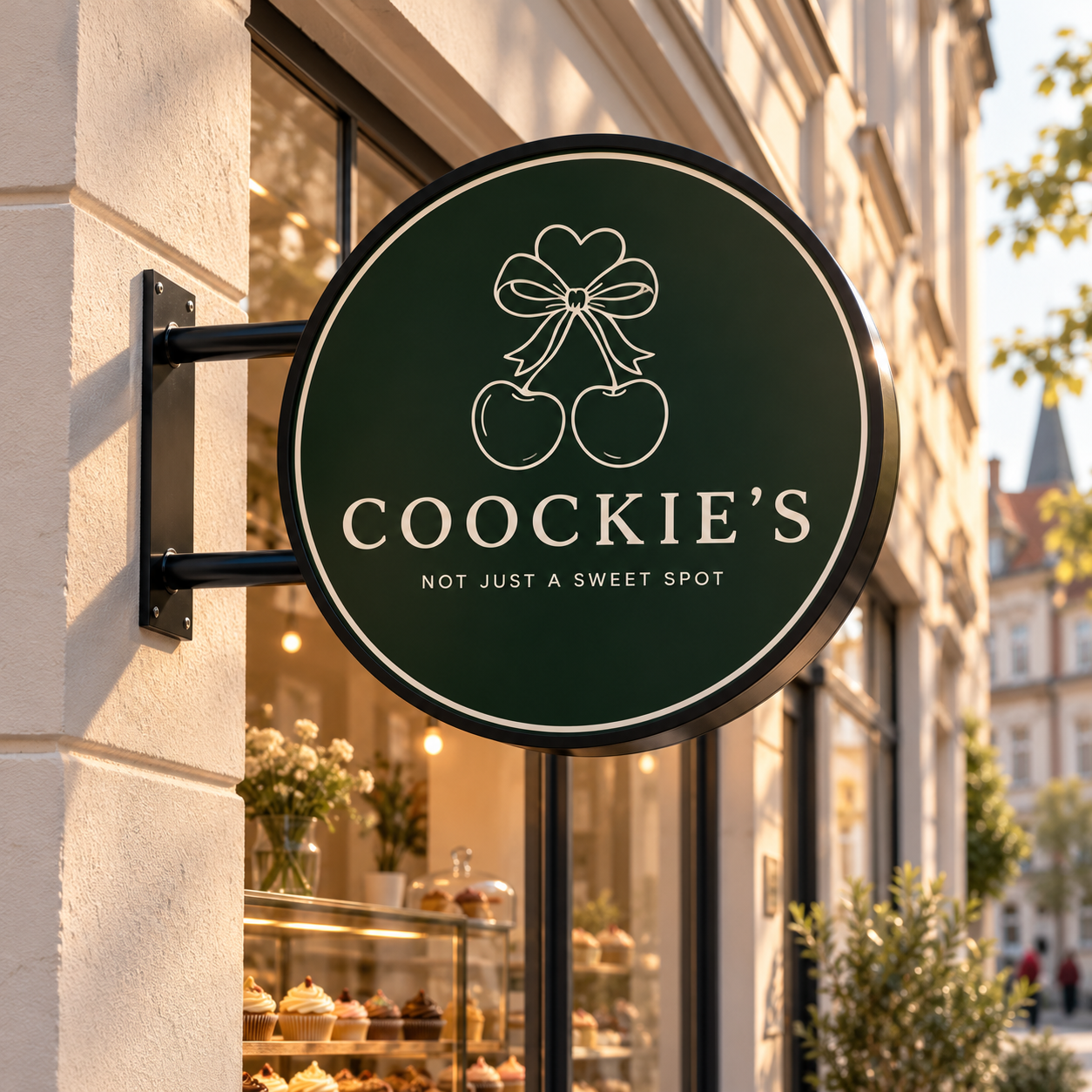 Coockie’s custom LED sign in an illustrative lifestyle setting