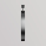 Rótulo luminoso LED redondo para exterior / Aluminio y acrílico / Ø100 cm / Negro / Gráfico incluido