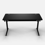 140 Workstation Desk | Carbon Fibre Finish, LED Lighting | B2B Pricing Gaming Desk - Wheeler Display