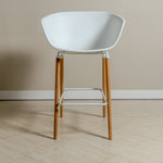 Scandi Bar Stool – White | Modern Display Seating | B2B Pricing Outlet Products - Wheeler Display