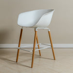 Scandi Bar Stool – White | Modern Display Seating | B2B Pricing Outlet Products - Wheeler Display