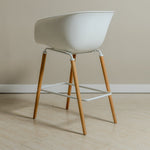 Scandi Bar Stool – White | Modern Display Seating | B2B Pricing Outlet Products - Wheeler Display