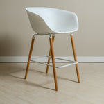 Scandi Bar Stool – White | Modern Display Seating | B2B Pricing Outlet Products - Wheeler Display