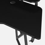 180 Workstation Desk | Carbon Fibre Finish, LED Lighting | B2B Pricing Gaming Desk - Wheeler Display