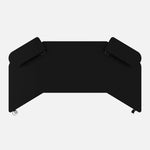 180 Workstation Desk | Carbon Fibre Finish, LED Lighting | B2B Pricing Gaming Desk - Wheeler Display