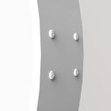 Rótulo luminoso LED redondo para exterior / Aluminio y acrílico / Ø40 cm / Blanco / Gráfico incluido