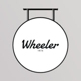 LED ronde lichtbak voor buiten / Acryl + aluminium / Ø60 cm / Zwart / Inclusief print