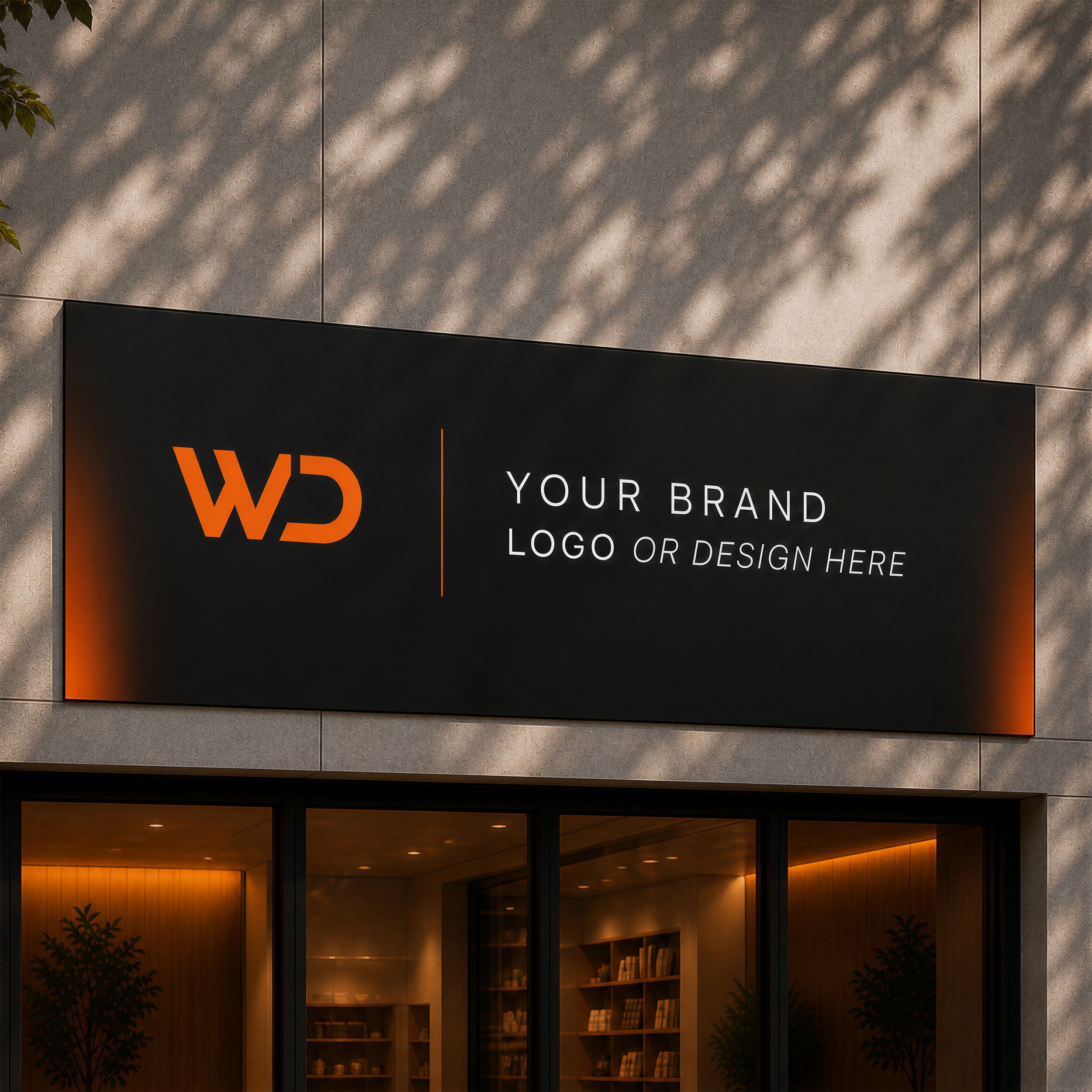 Frameless Aluminium Exterior Shop Sign (Design Service Included)