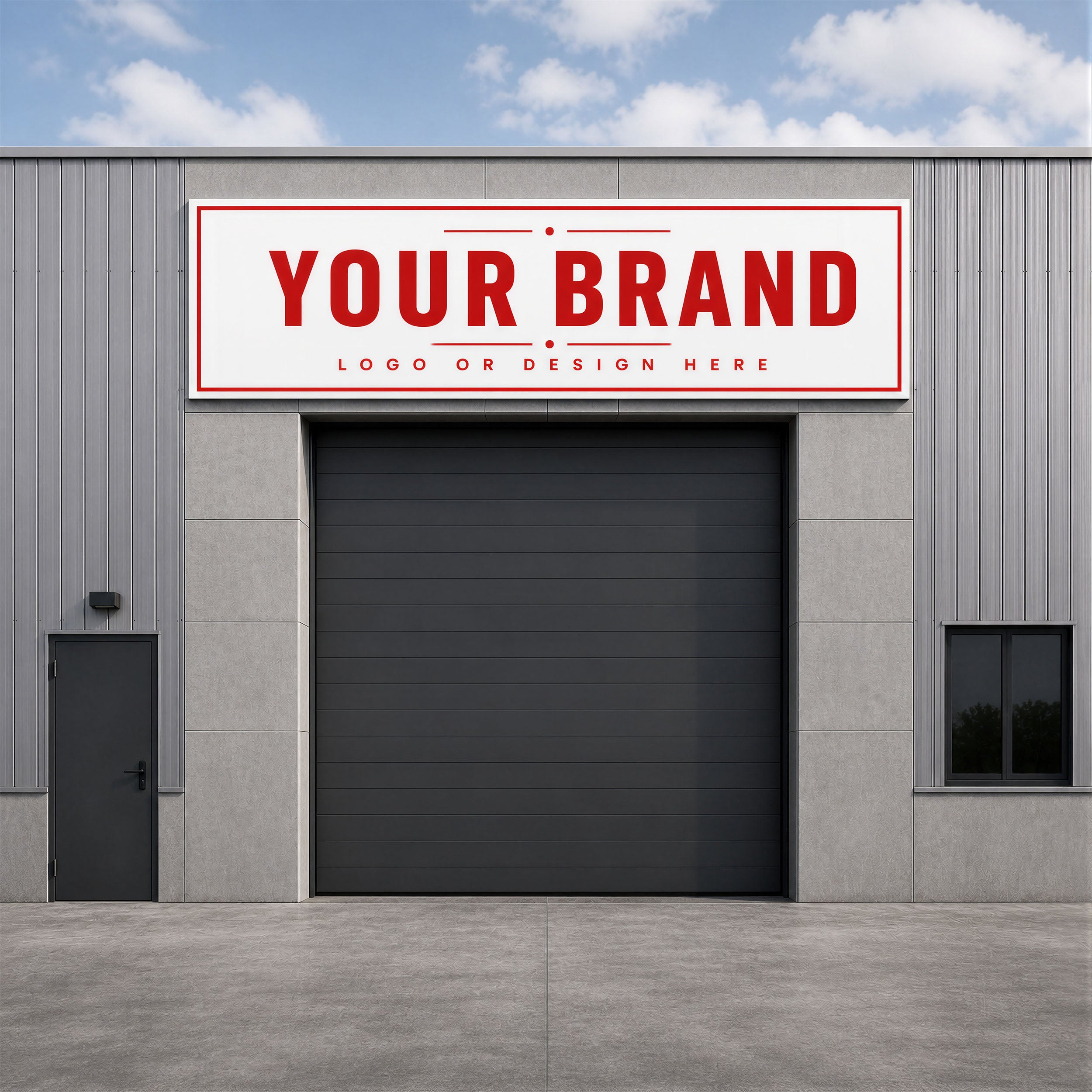 Frameless Aluminium Exterior Shop Sign (Design Service Included)