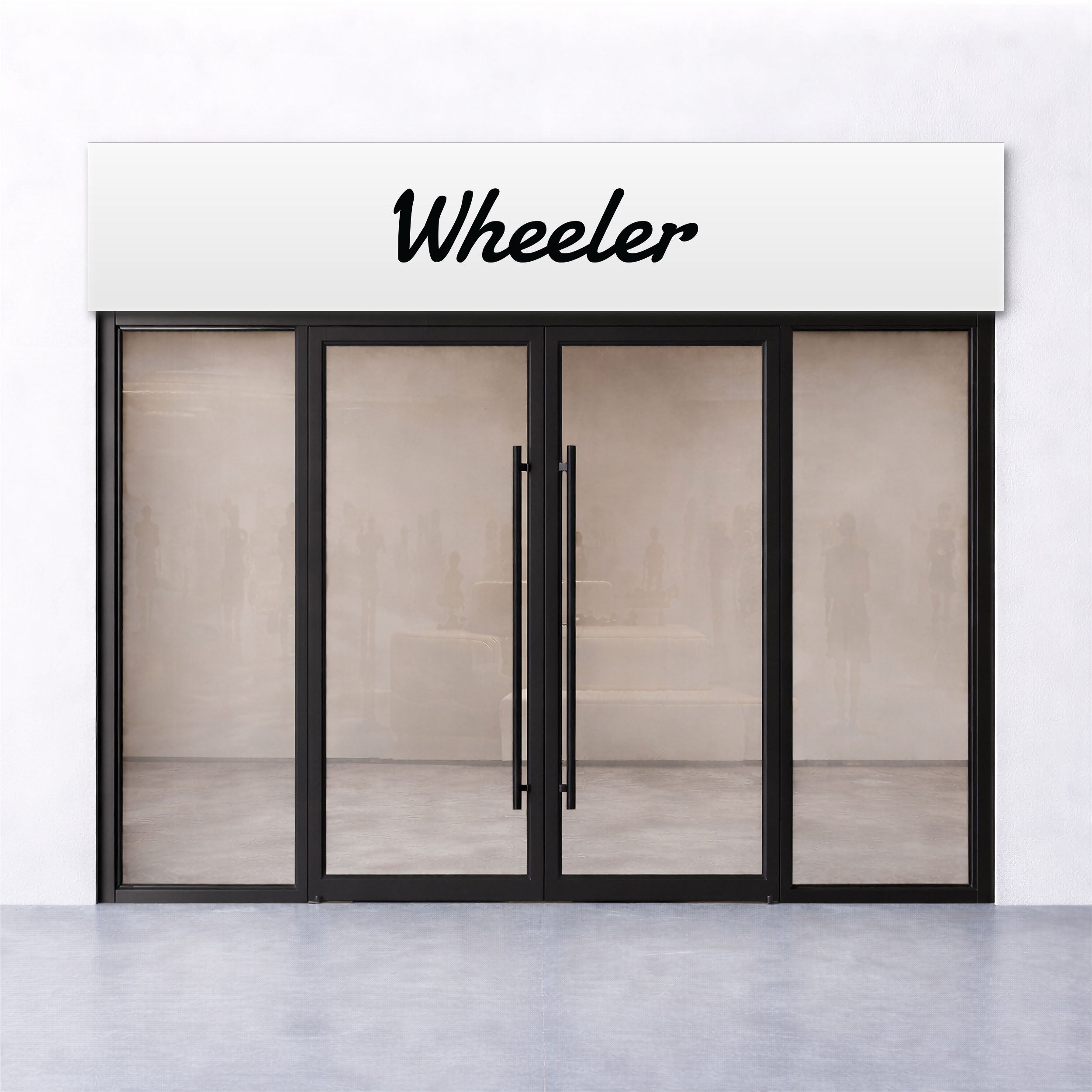 Aluminium Shop Sign (Frameless, Custom Printed)