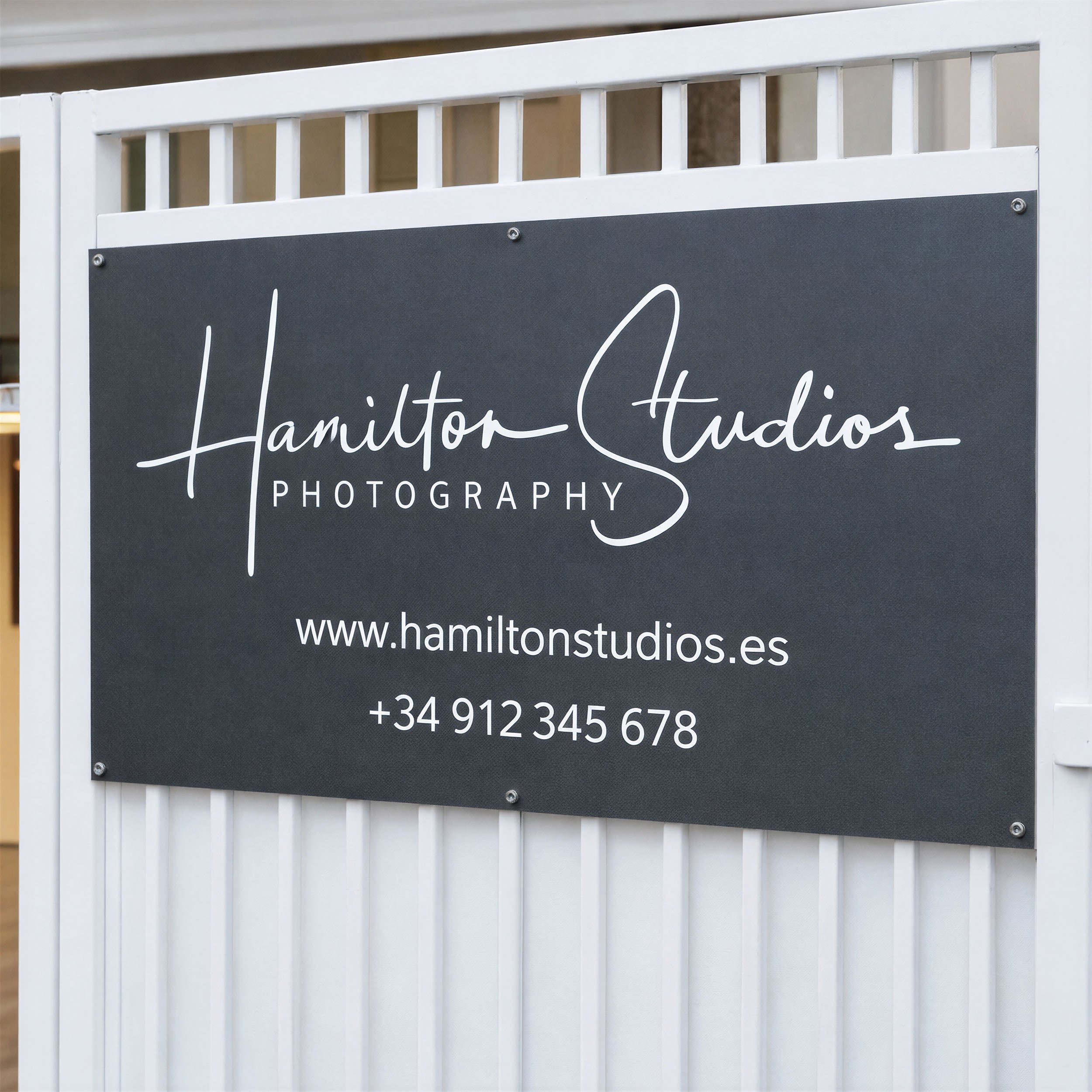 Aluminium Shop Sign (Frameless, Custom Printed)