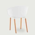 Scandi Chair – White | Modern Display Seating | B2B Pricing Outlet Products - Wheeler Display