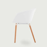 Scandi Chair – White | Modern Display Seating | B2B Pricing Outlet Products - Wheeler Display