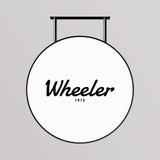 LED ronde lichtbak voor buiten / Acryl + aluminium / Ø80 cm / Zwart / Inclusief print