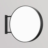 LED ronde lichtbak voor buiten / Acryl + aluminium / Ø80 cm / Zwart / Inclusief print