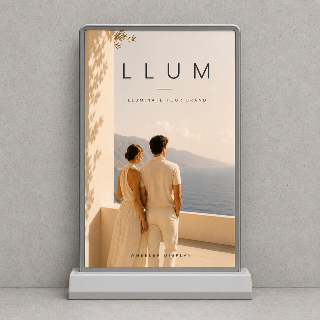 Theken-LED-Leuchtbox – Innenbereich