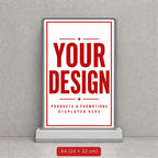 Counter LED Lightbox Display A4 Interior (Design Service Included)