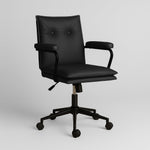 Executive Office Chair – Black Faux Leather | Workspace Seating | B2B Pricing - Marcel Olsen