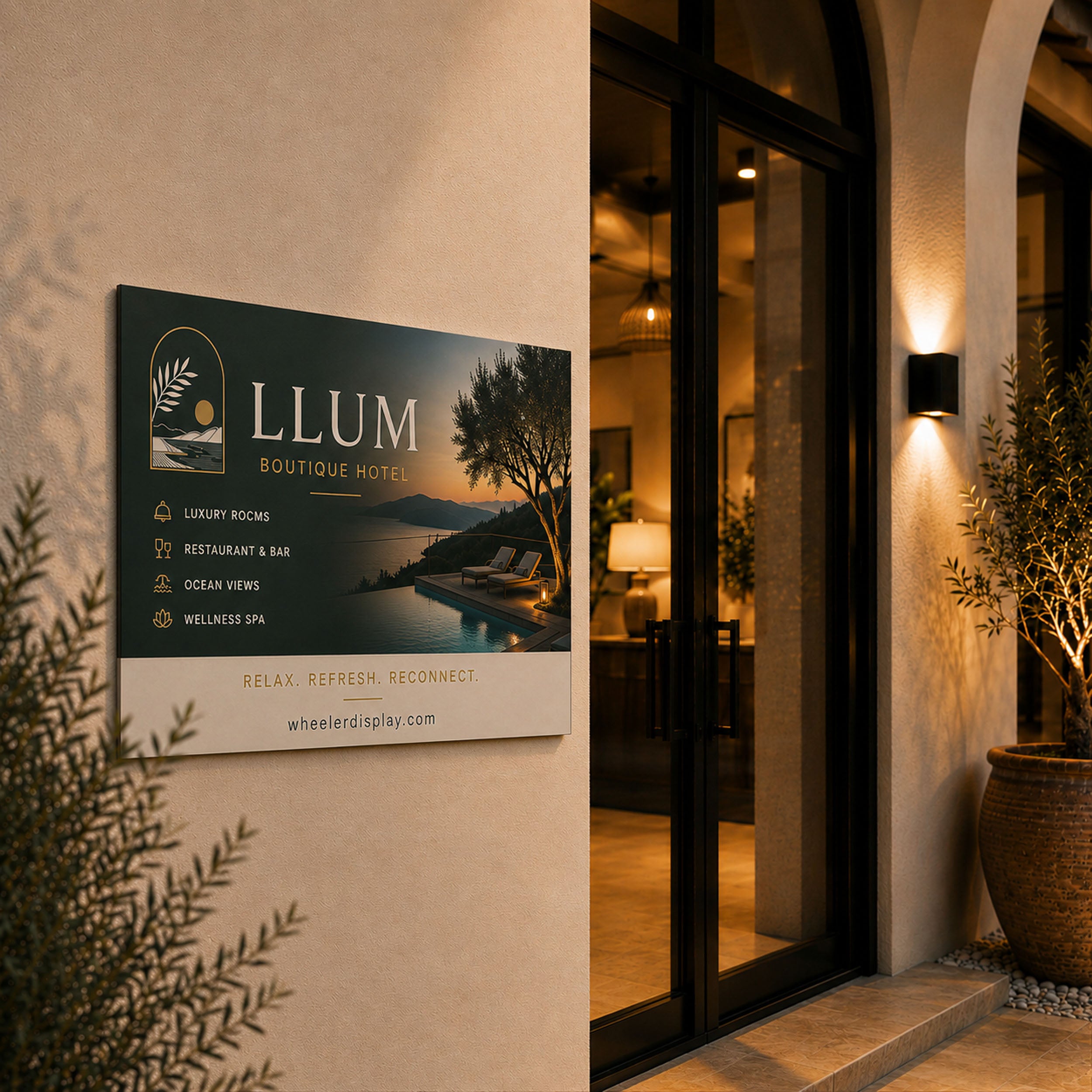 Aluminium Business Sign - Interior & Exterior
