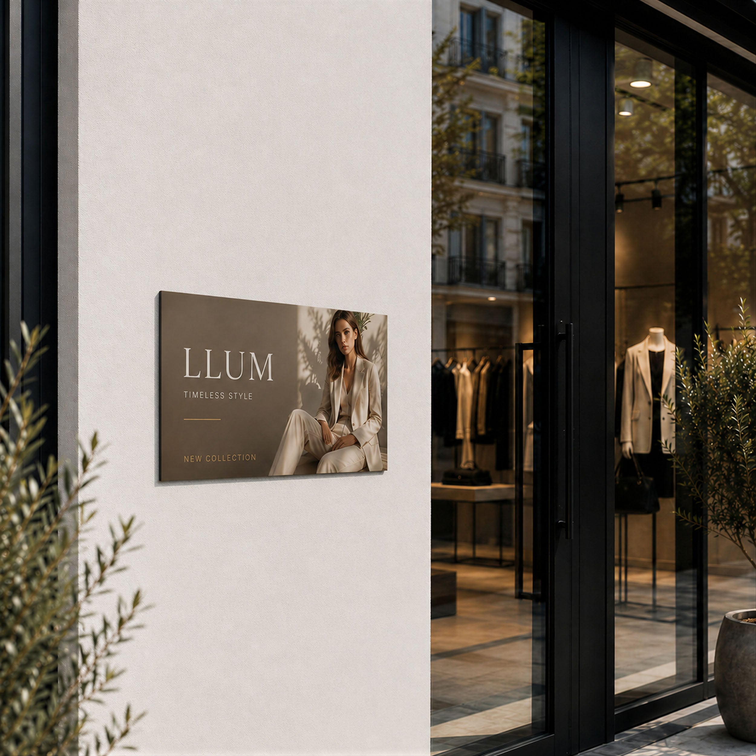 Aluminium Business Sign - Interior & Exterior
