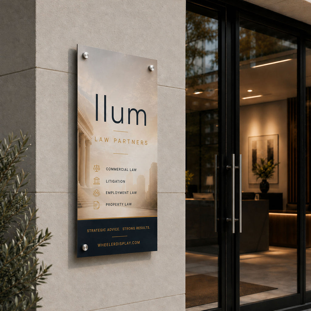 Enseigne d'entreprise en aluminium - Intérieur & Extérieur