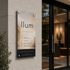 Enseigne d'entreprise en aluminium - Intérieur & Extérieur