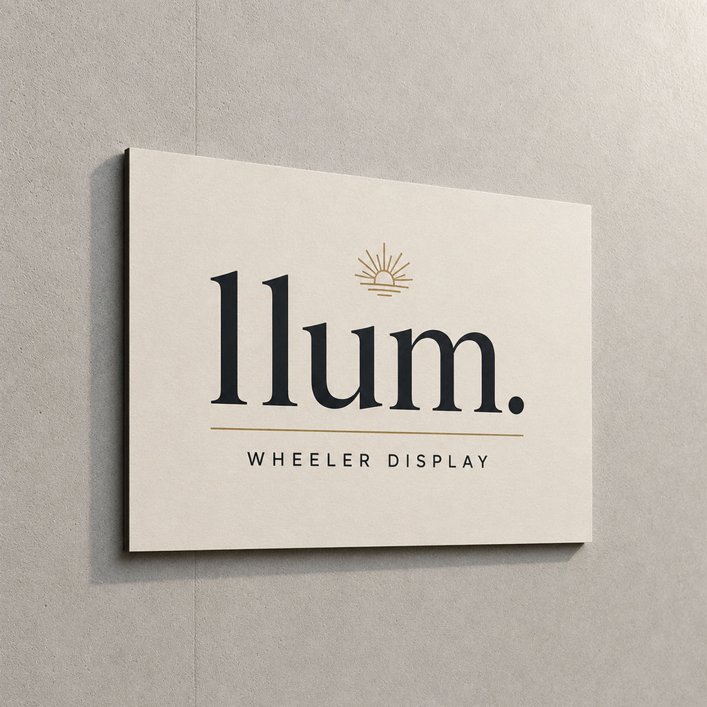 Enseigne d'entreprise en aluminium - Intérieur & Extérieur