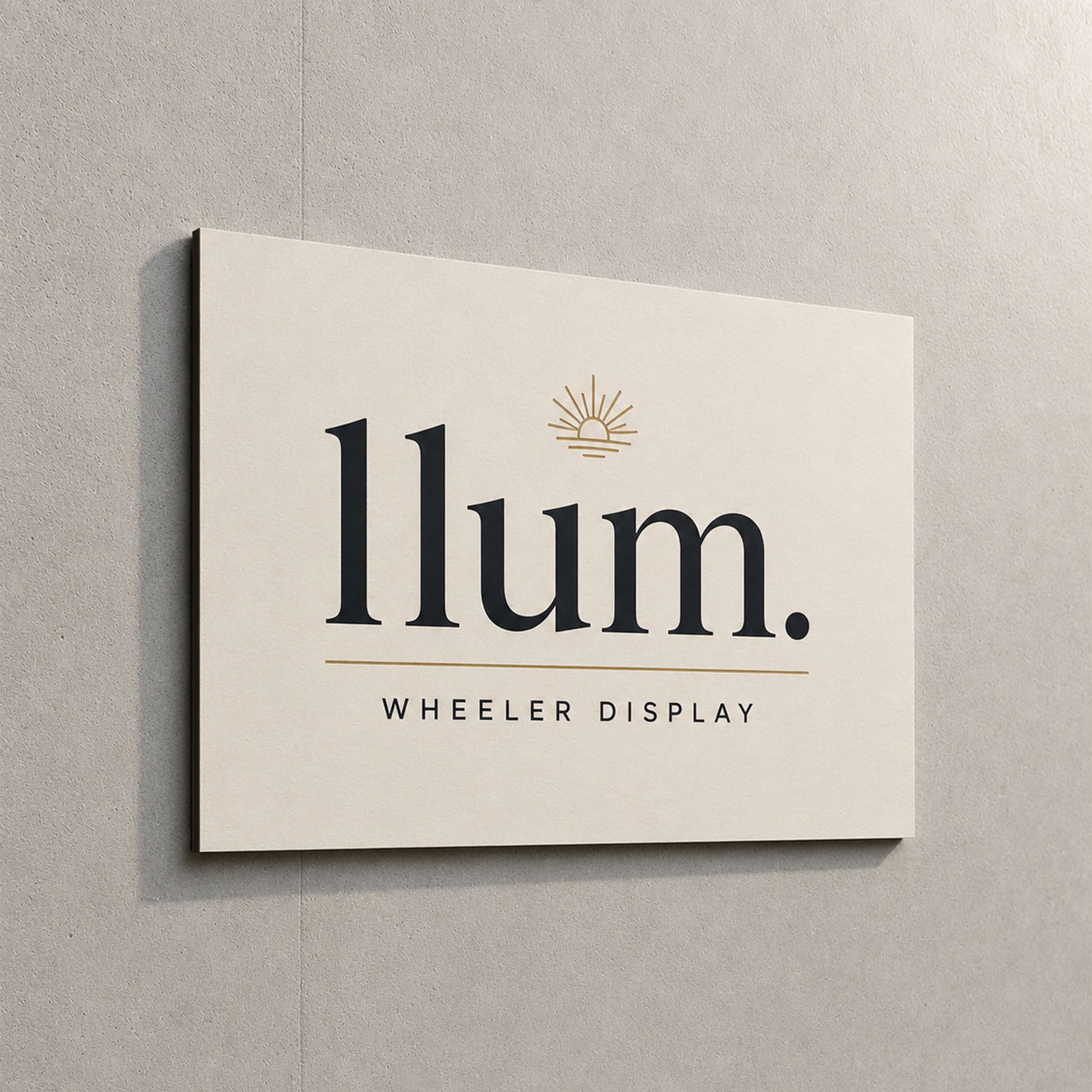 Aluminium Business Sign - Interior & Exterior