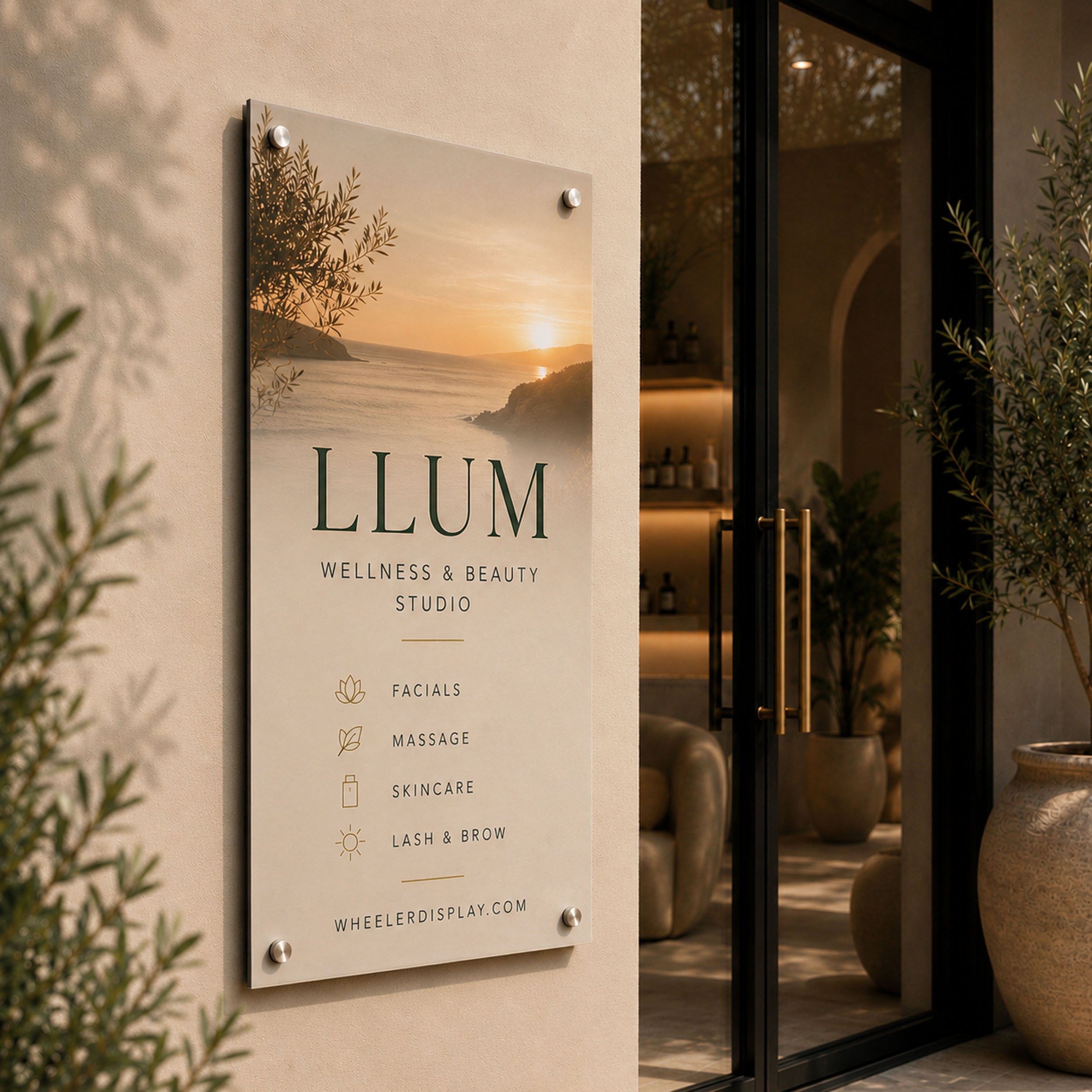 Aluminium Business Sign - Interior & Exterior