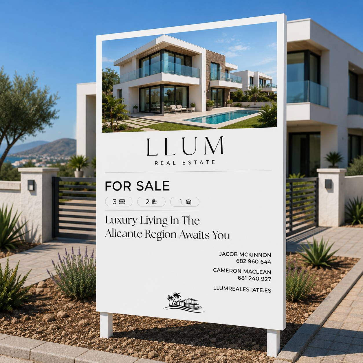 Premium Estate Agent Aluminium Sign Boards - Exterior