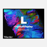 LED Display Lightbox / Glass + Aluminium / L (43×60 cm A2) / Black CrystalDisplay Lightbox - Wheeler Display