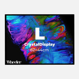 CrystalDisplay Model L 44×62cm – Wall-Mounted LED Illuminated Lightbox, Black CrystalDisplay Lightbox - Wheeler Display