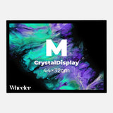 CrystalDisplay Model M 32×44cm – Wall-Mounted LED Illuminated Lightbox, Black CrystalDisplay Lightbox - Wheeler Display