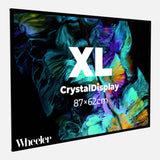 CrystalDisplay Model XL 62×87cm – Wall-Mounted LED Illuminated Lightbox, Black CrystalDisplay Lightbox - Wheeler Display