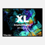 LED Display Lightbox / Glass + Aluminium / XL (60×85 cm A1) / Black CrystalDisplay Lightbox - Wheeler Display