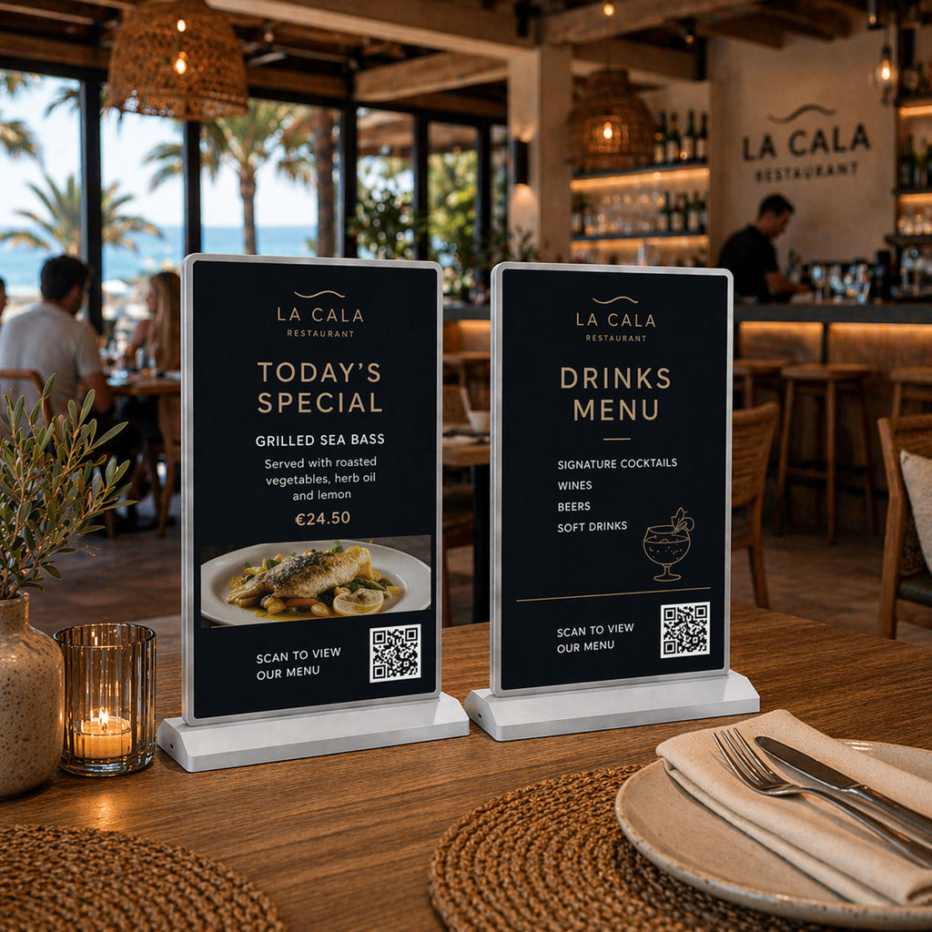 Counter LED Lightbox Display A4 Interior (Design Service Included)
